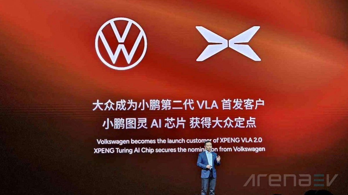 Volkswagen is XPeng's first customer for the VLA 2.0