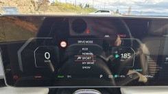 Screen inside the Kia EV4 hatchback GT-line