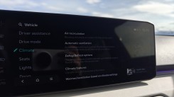 Only some of the vehicle settings submenus