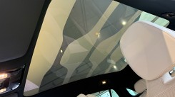 The roof is huge and made entirely of glass