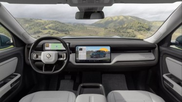 The interior of the new Rivian R2