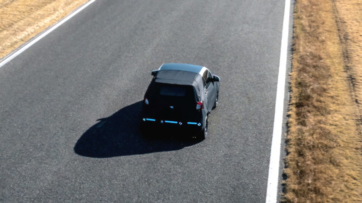 Official teaser of the new tiny electric Smart - source: Geely