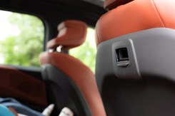 BMW iX3  with a child seat mounted