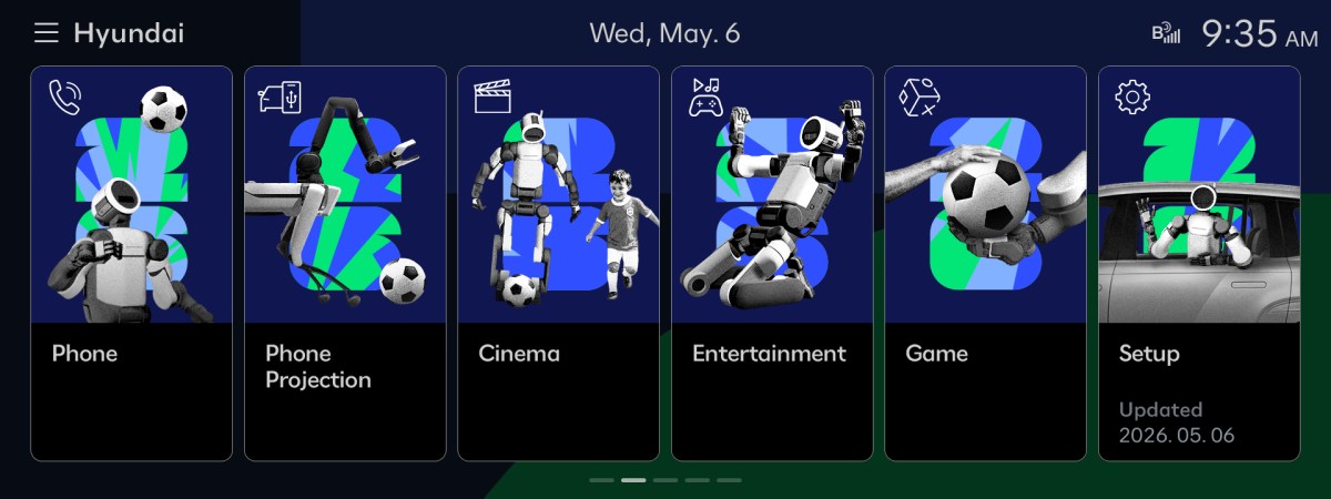 Hyundai EVs score free FIFA World Cup 2026 infotainment update
