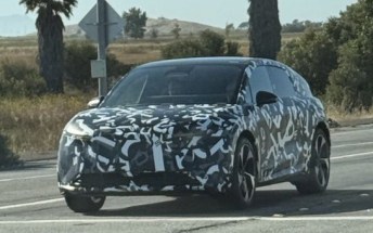 Lucid Cosmos spotted on the streets next to a Tesla Model Y