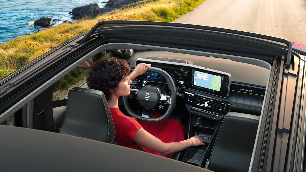 The Renault 4 E-Tech Plein Sud brings a canvas folding roof to the electric world