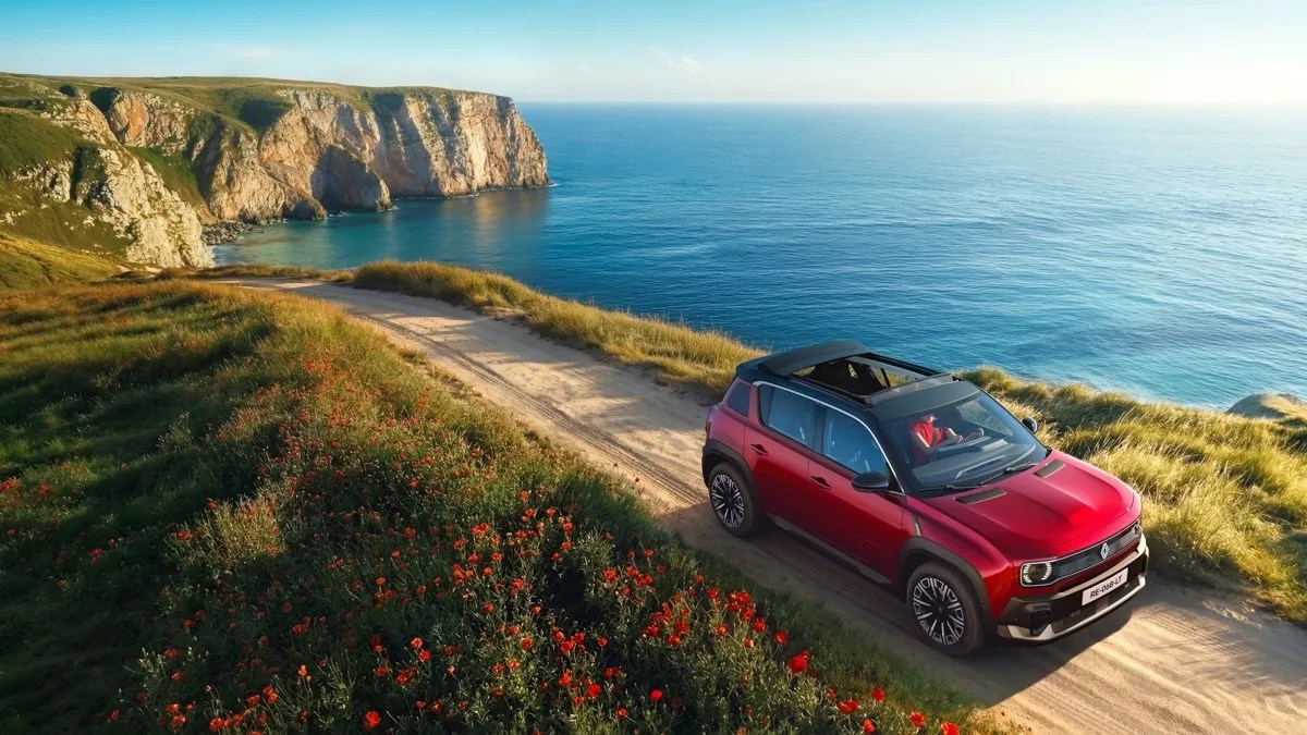 The Renault 4 E-Tech Plein Sud brings a canvas folding roof to the electric world