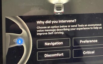 Tesla implements an undismissible feedback window when intervening FSD