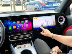 Mercedes GLB with a passenger display