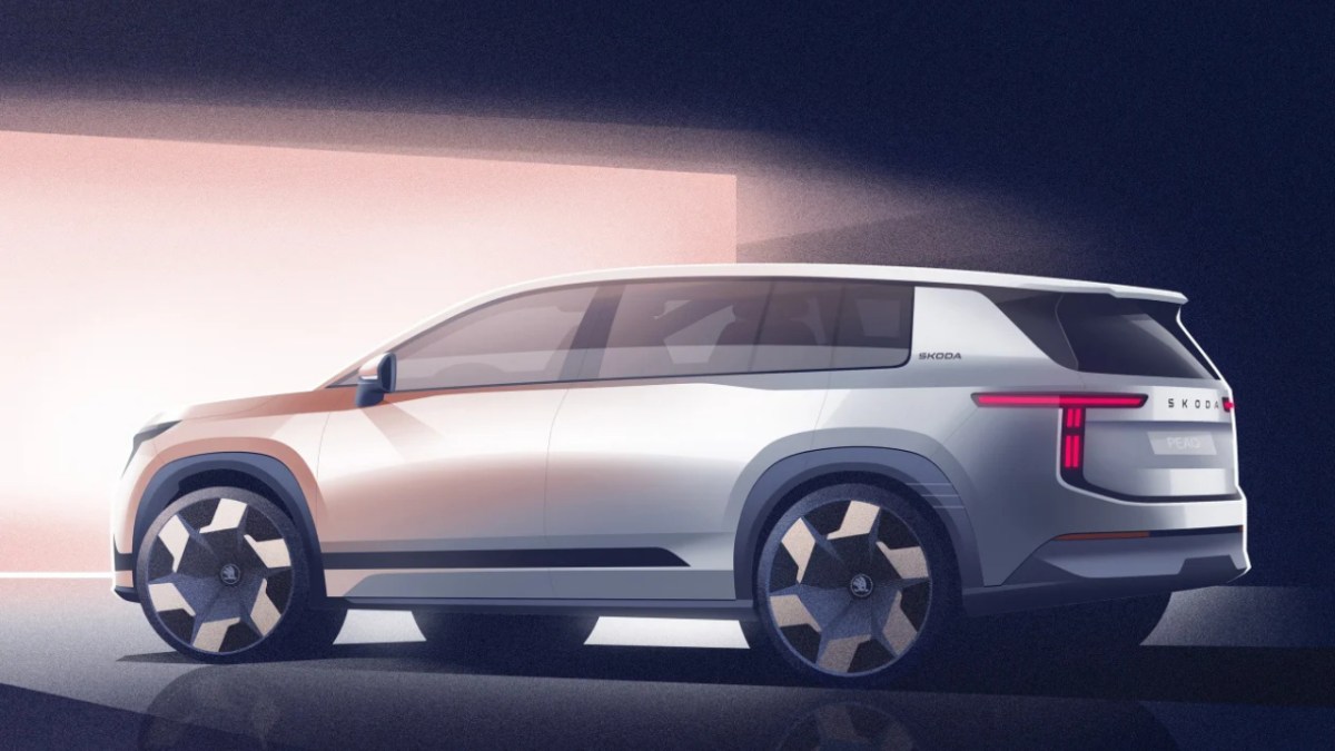 Skoda previews all-new Peaq seven-seater EV in official design sketches