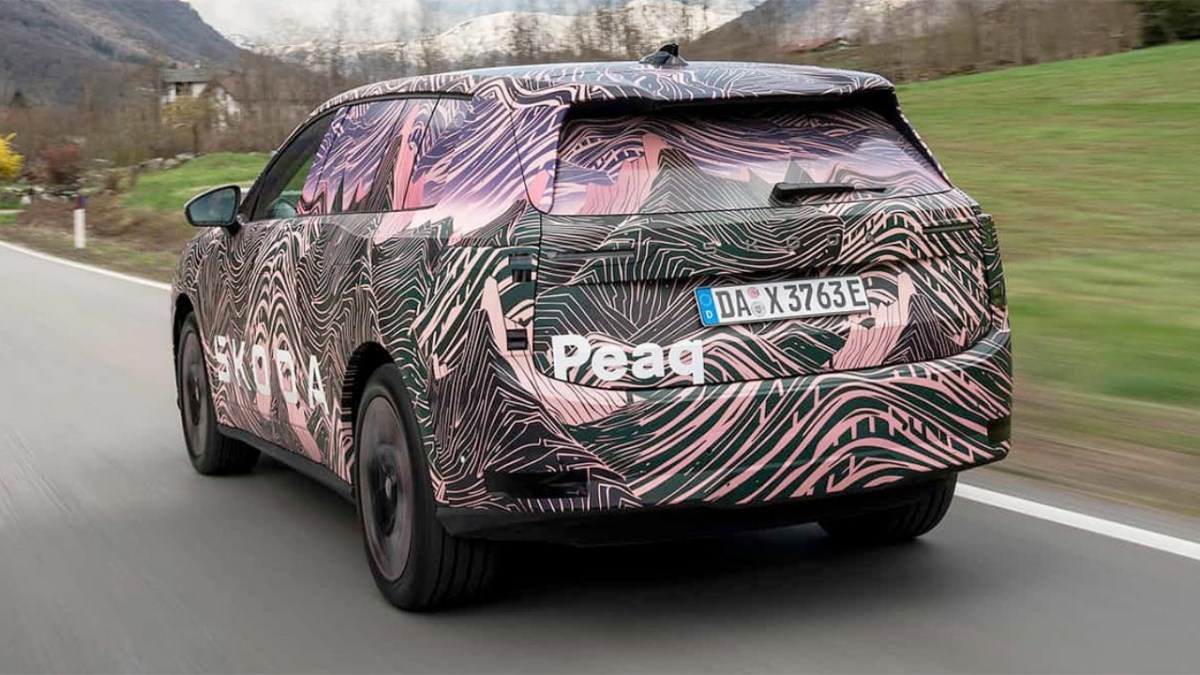 Skoda previews all-new Peaq seven-seater EV in official design sketches