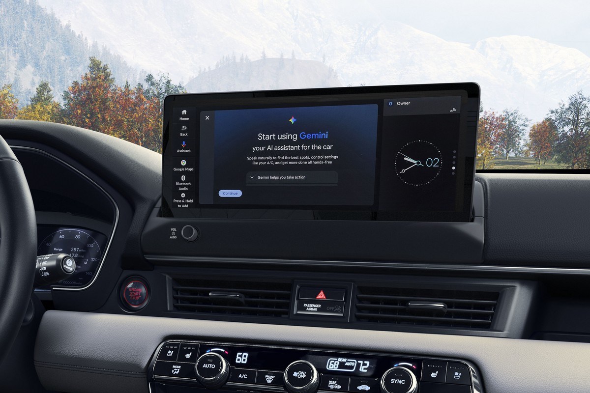 Google Gemini hits Honda lineup but leaves base models behind