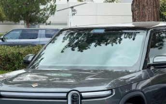 Rivian R2 with LiDAR spotted in the wild