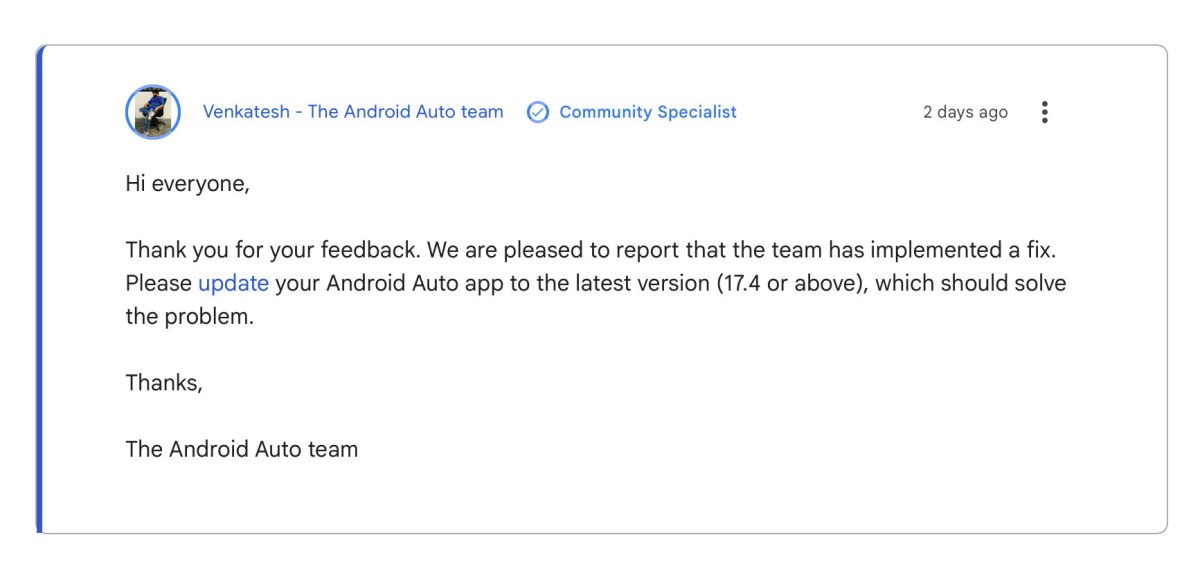 Two frustrating Android Auto bugs are now been fixed