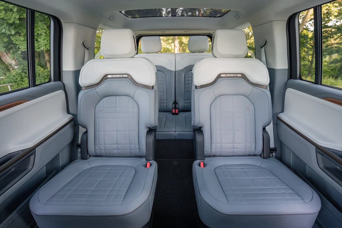 The 2027 Rivian R1S has captain's chairs in the second row