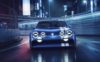 Blue paint, white stripes: Renault 8 Gordini returns as a RWD electric ghost