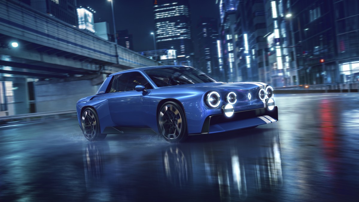 Blue paint, white stripes: Renault 8 Gordini returns as a RWD electric ghost
