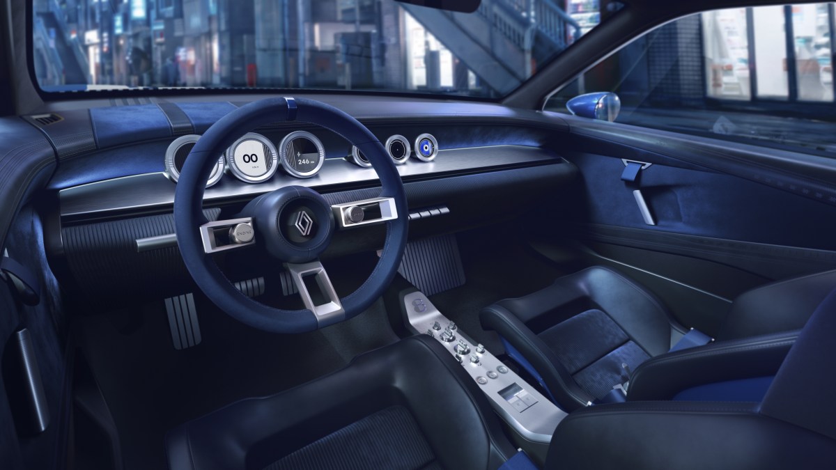 Blue paint, white stripes: Renault 8 Gordini returns as a RWD electric ghost