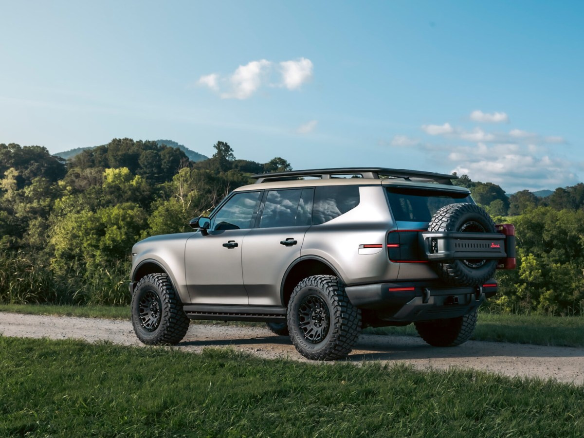 The Scout Traveler wants to conquer America with tweed, denim, and 800 Volts