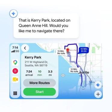Gemini inside Google Maps on CarPlay