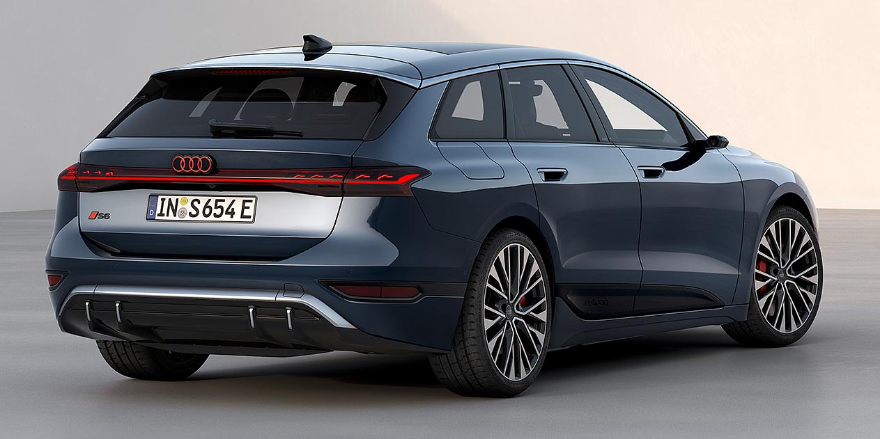 Audi A6 Avant e-tron back