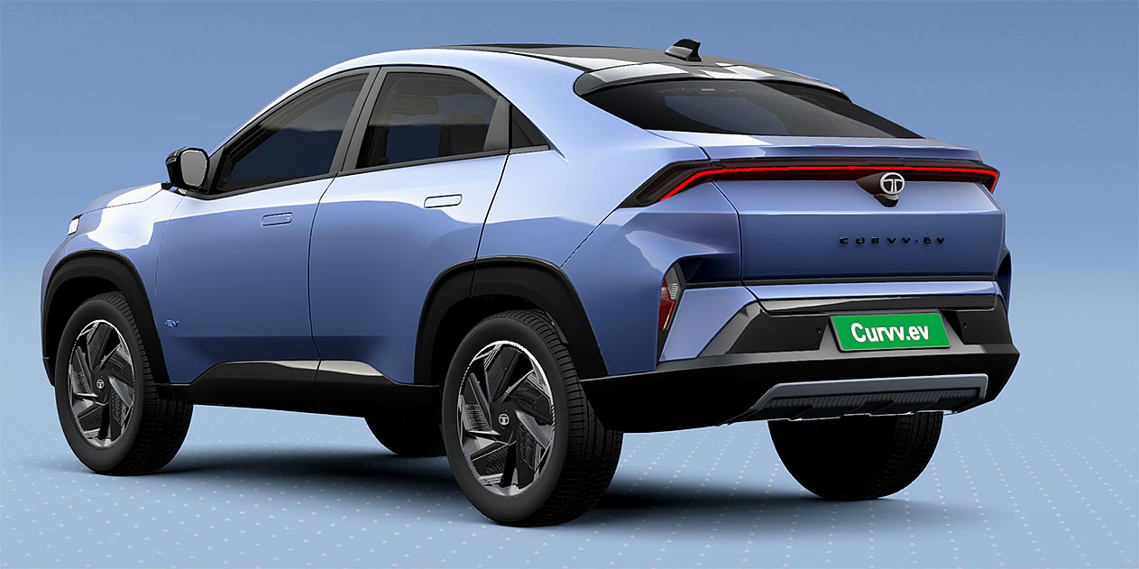 Tata Motors Curvv.ev back