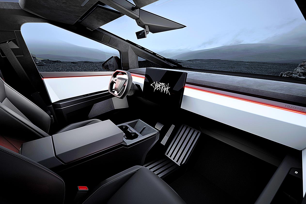 Tesla Cybertruck interior