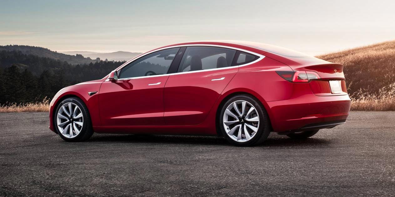 Tesla Model 3 back