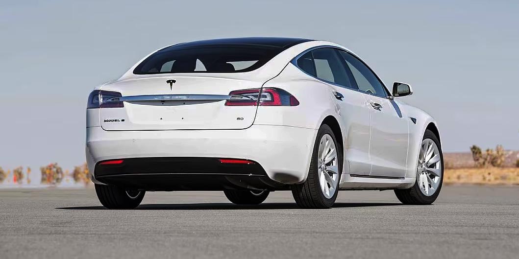 Tesla Model S back