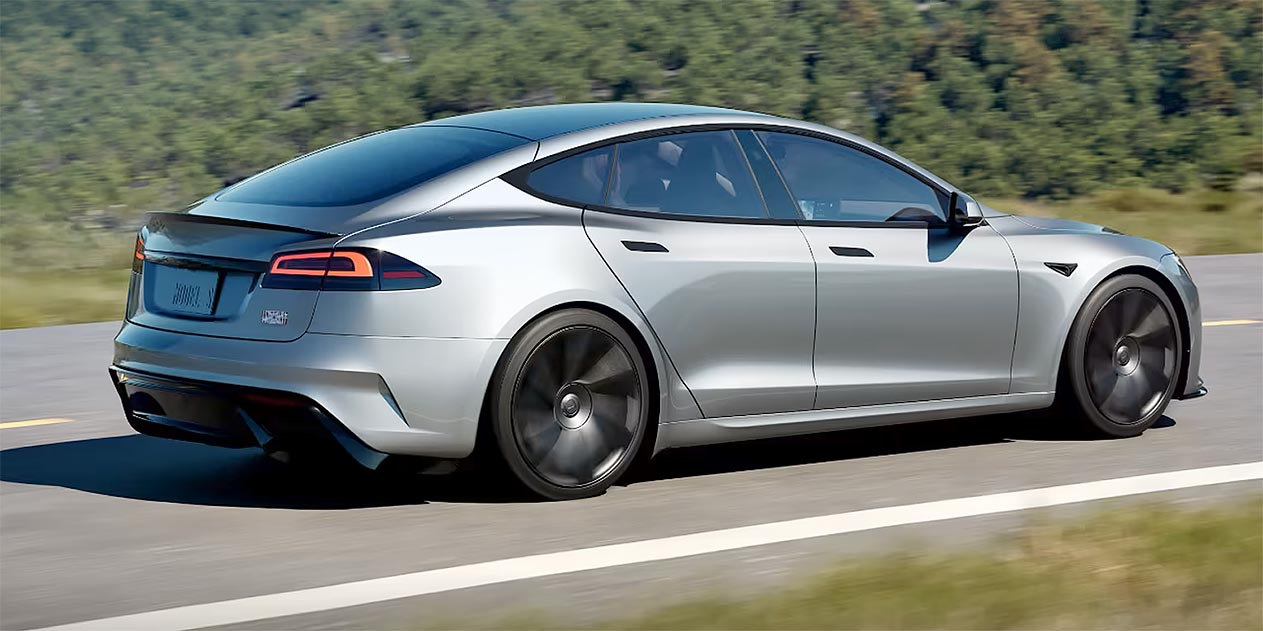 Tesla Model S back