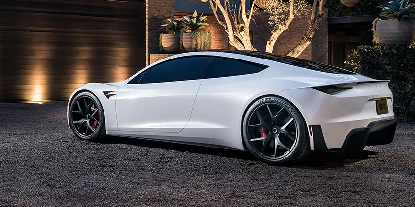 Tesla Roadster back